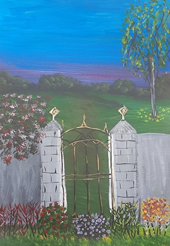 Garden through the gate